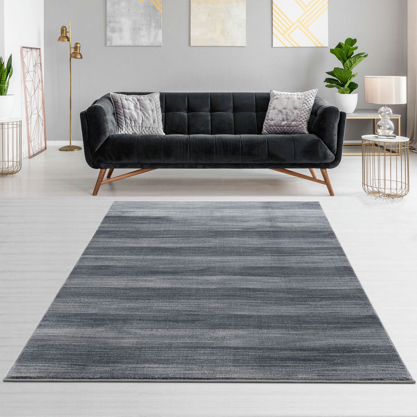 Abington-Ab11405-Gray-7.10 X 10.6 Area Rug