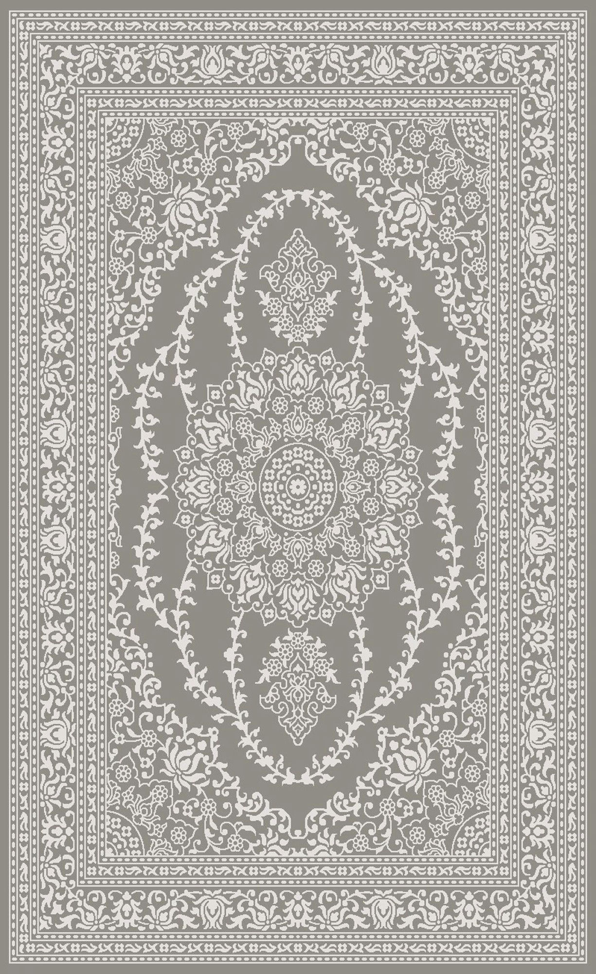 Abington-Ab3174-Gray-7.10 X 10.6 Area Rug