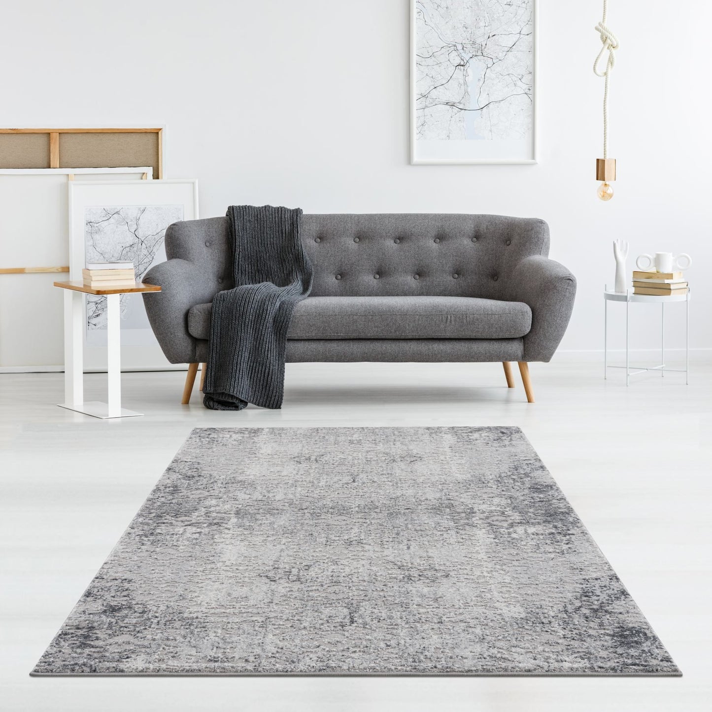 Abington-Ab10202-Gray-7.10 X 10.6 Area Rug