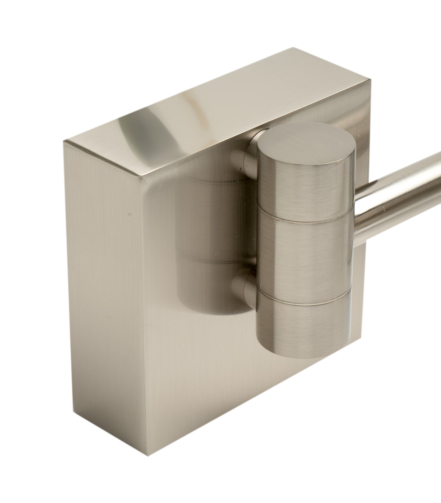 ALFI brand Brushed Nickel Wall Mount Square Cosmetic Mirror with Light