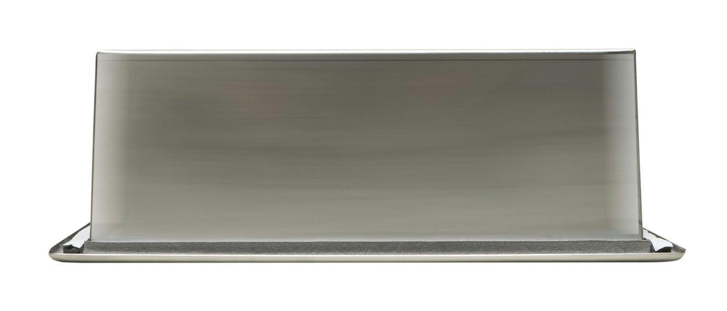 ALFI brand 12 x 24 Brushed Vertical Double Shelf Bath Shower Niche