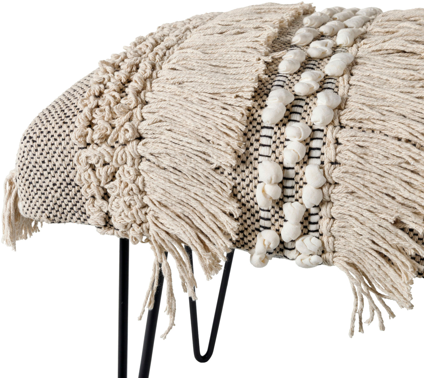 Surya Adilah Upholstered Bench 18"H X 48"W X 16"D