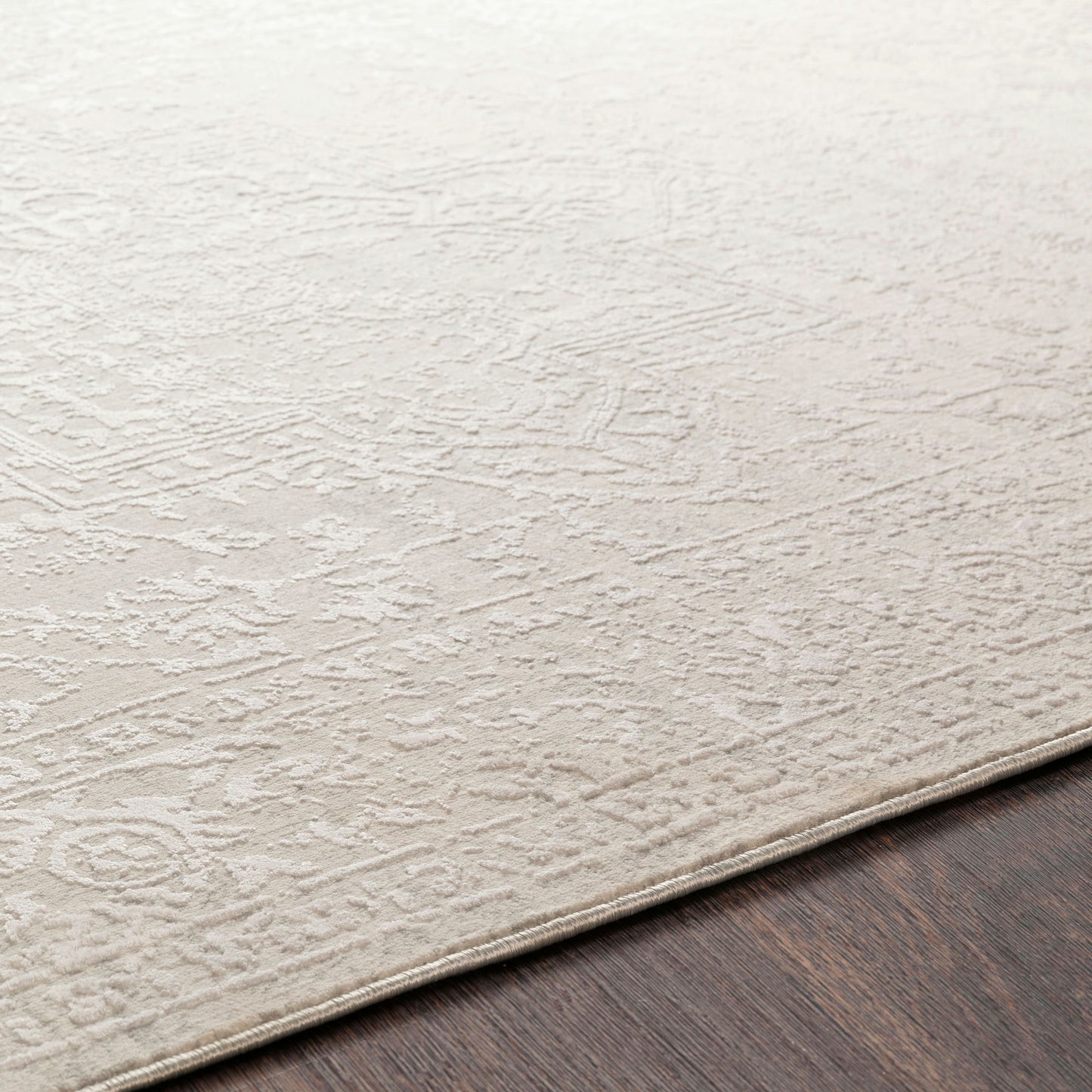 Surya Aisha Gray Rug 5'3" Round
