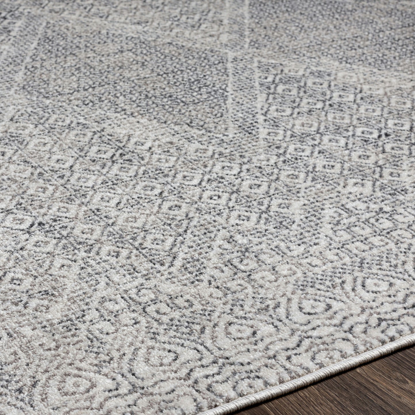 Surya Alice Rug 6'10" X 9' - Charcoal & Light Gray