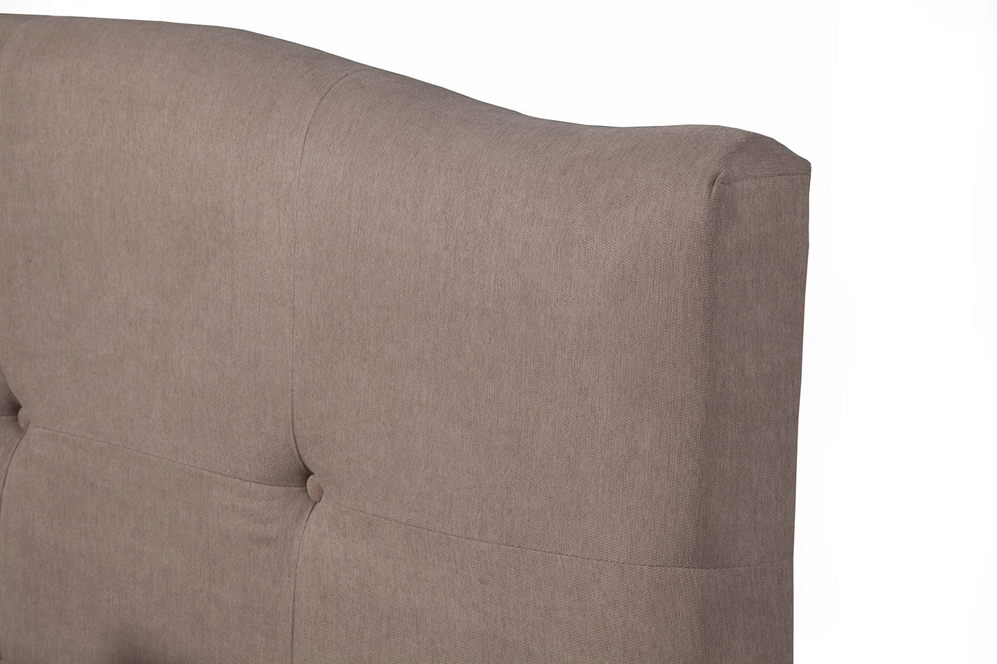 Alpine Furniture Amanda Full Tufted Upholstered Bed, Haskett/Jute