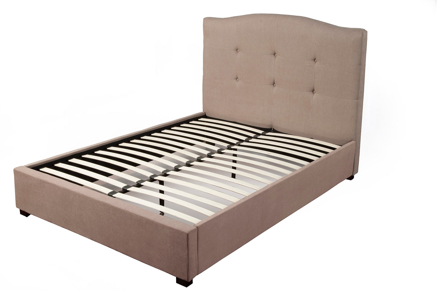 Alpine Furniture Amanda Full Tufted Upholstered Bed, Haskett/Jute