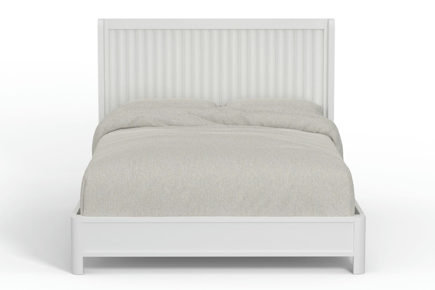 Alpine Furniture Stapleton California King Panel Bed, White