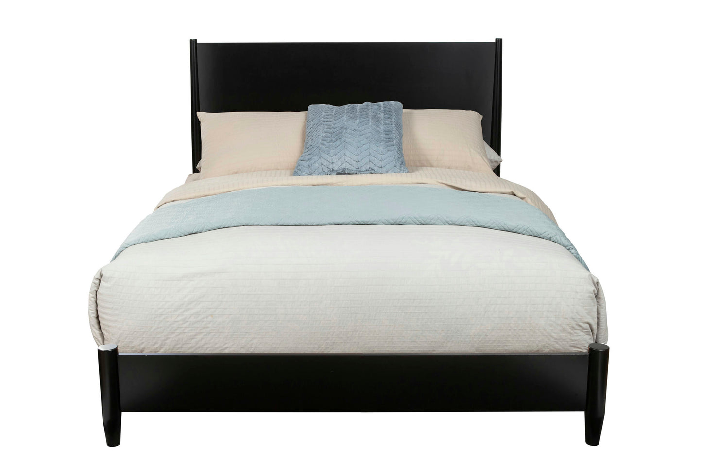 Alpine Furniture Flynn Standard King Platform Bed, Black
