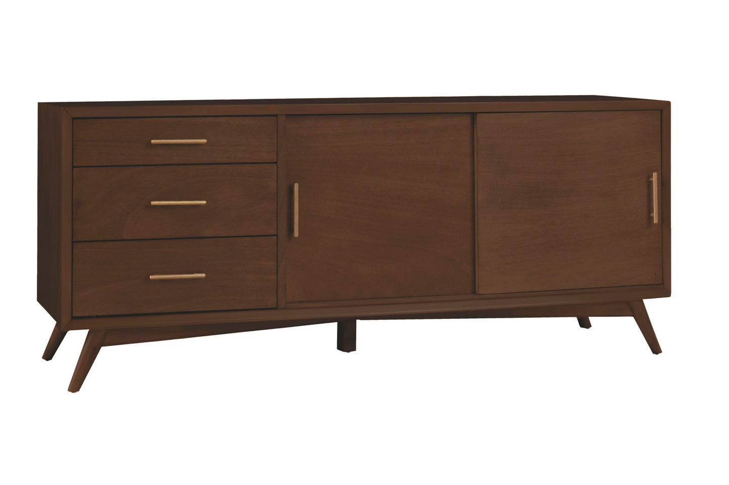 Alpine Furniture Flynn Large TV Console, Walnut