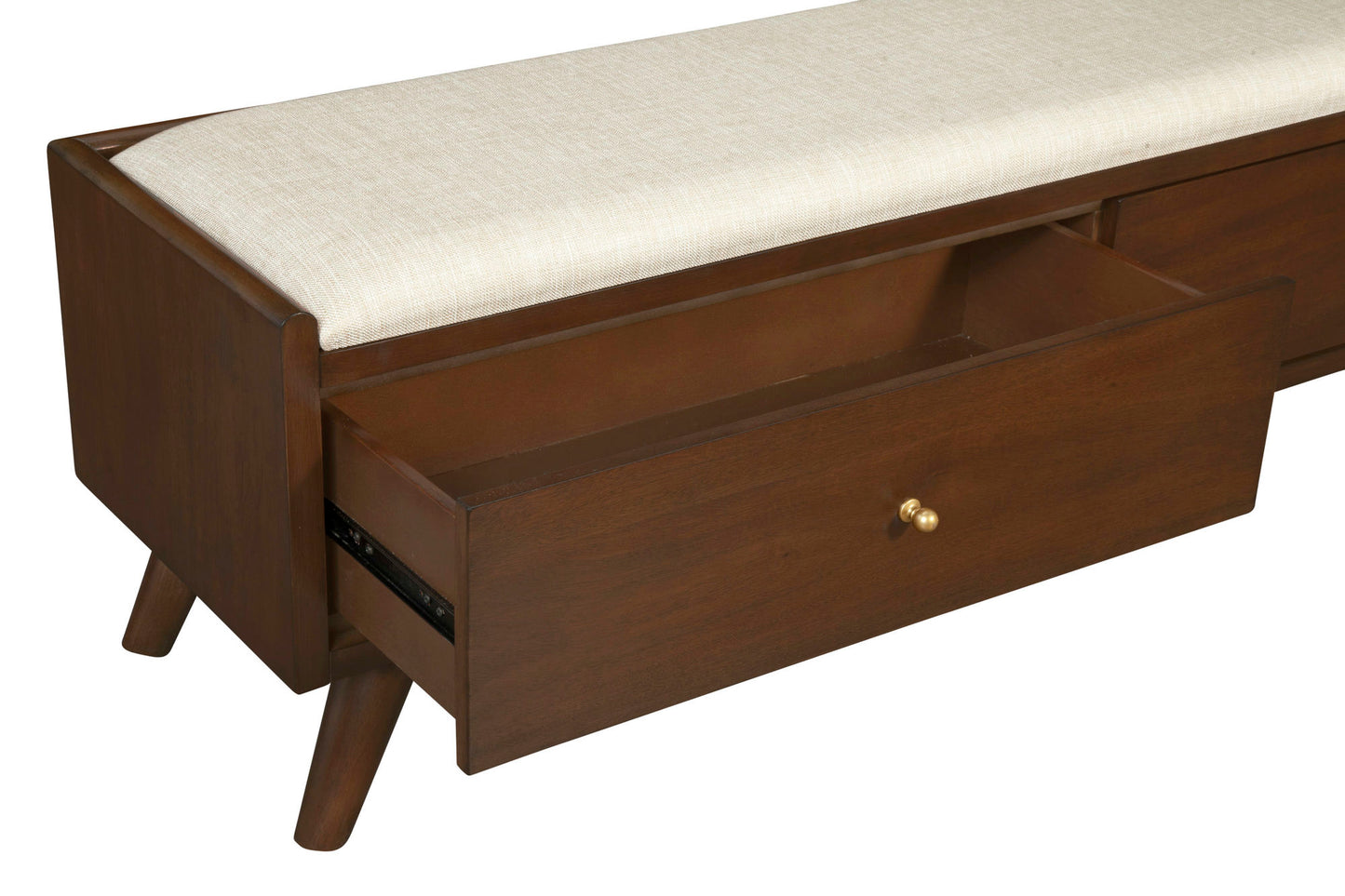 Alpine Furniture Flynn Bench, Walnut