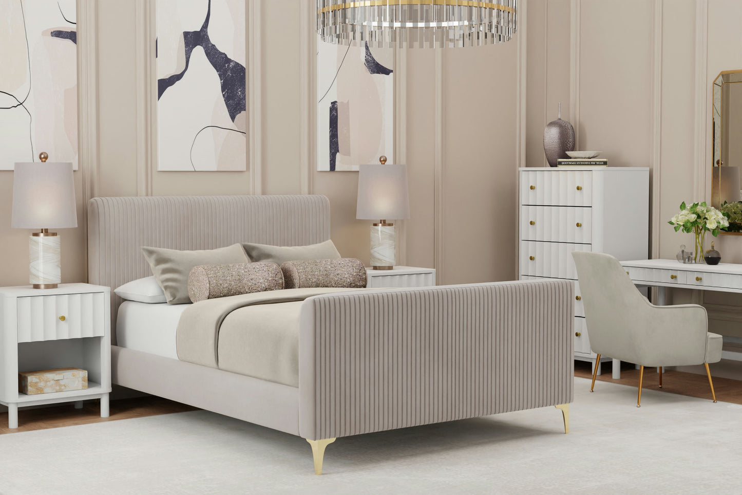 Alpine Furniture Zaldy Full Size Platform Bed