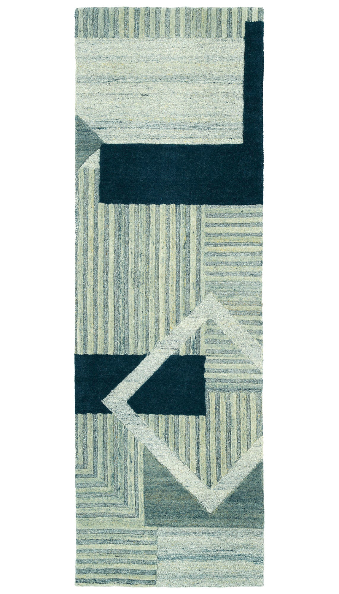 Kaleen Alzada Collection Blue Ivory Throw Rug 2' x 3'