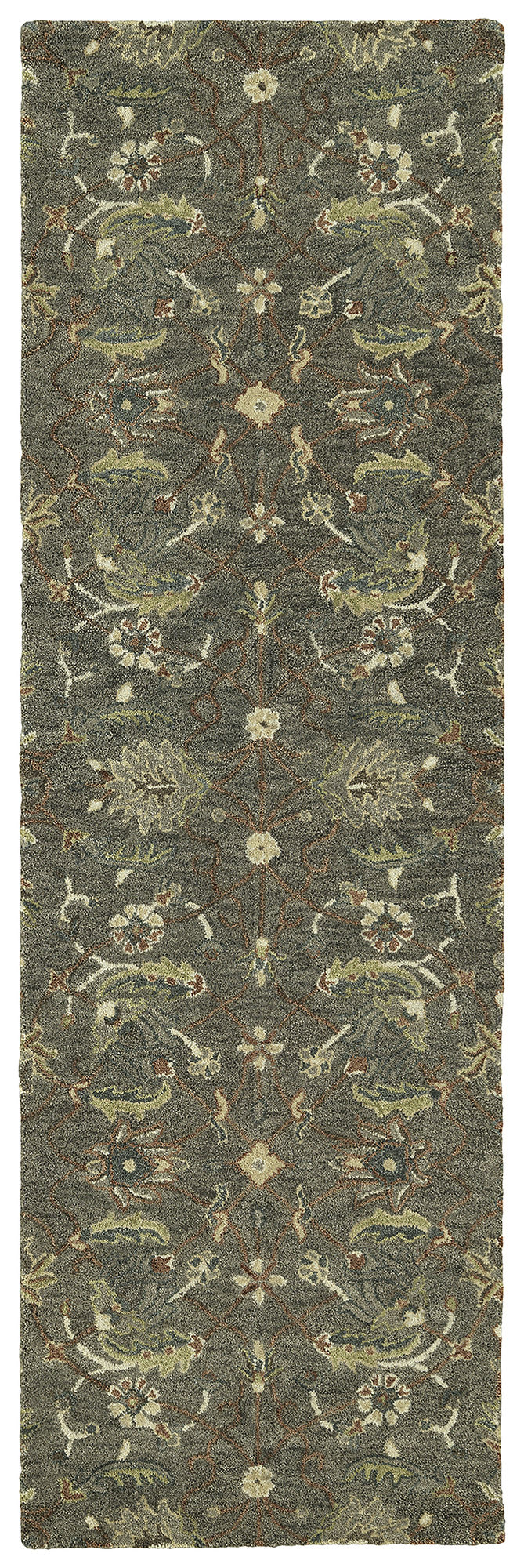 Kaleen Amaranta Collection Mushroom Salmon Area Rug 8' x 10'