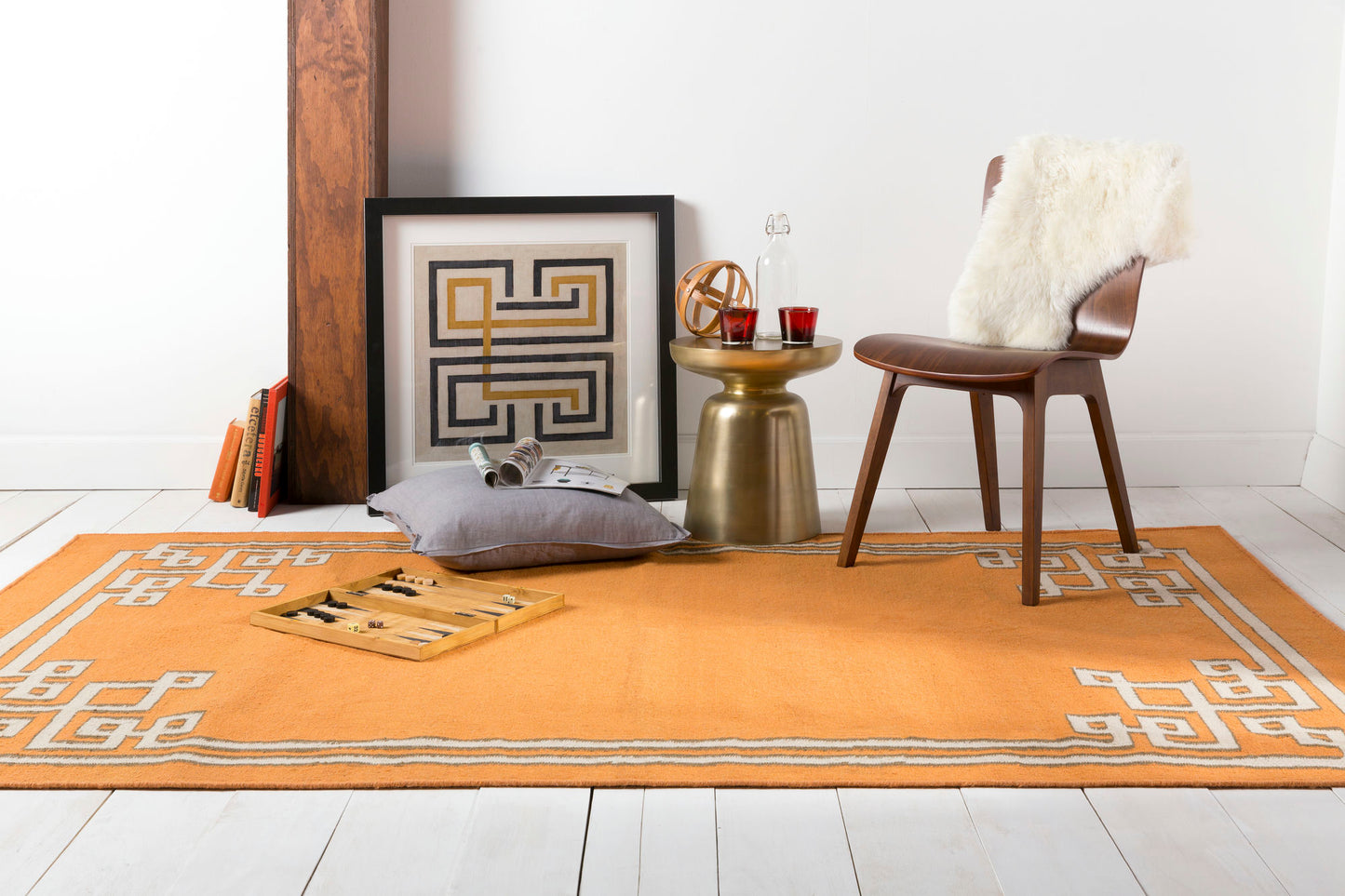 Surya Alameda Amd-1016 Orange Rug 2'6" X 8'