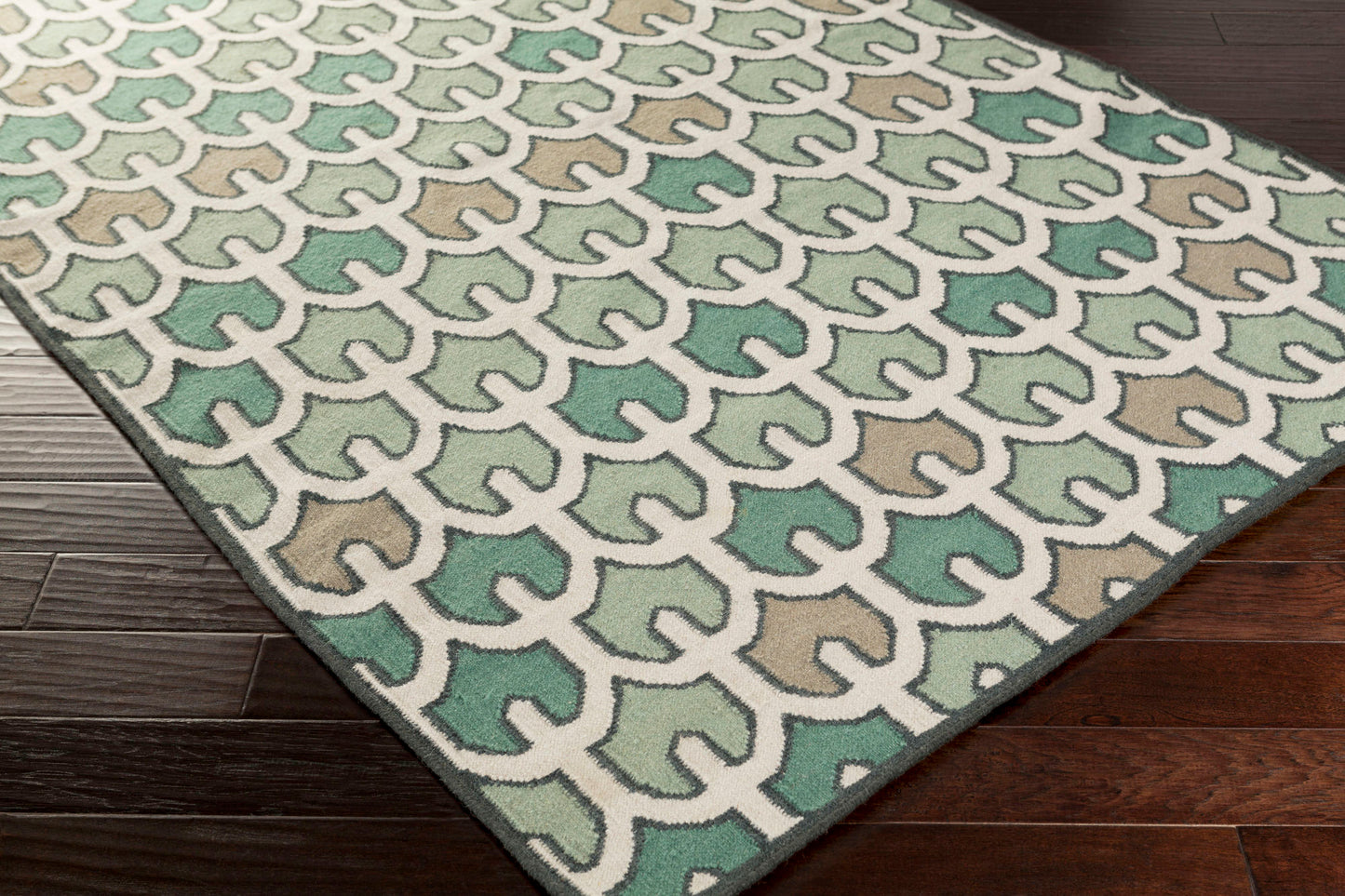 Surya Alameda Dark Green Rug 5' X 8'