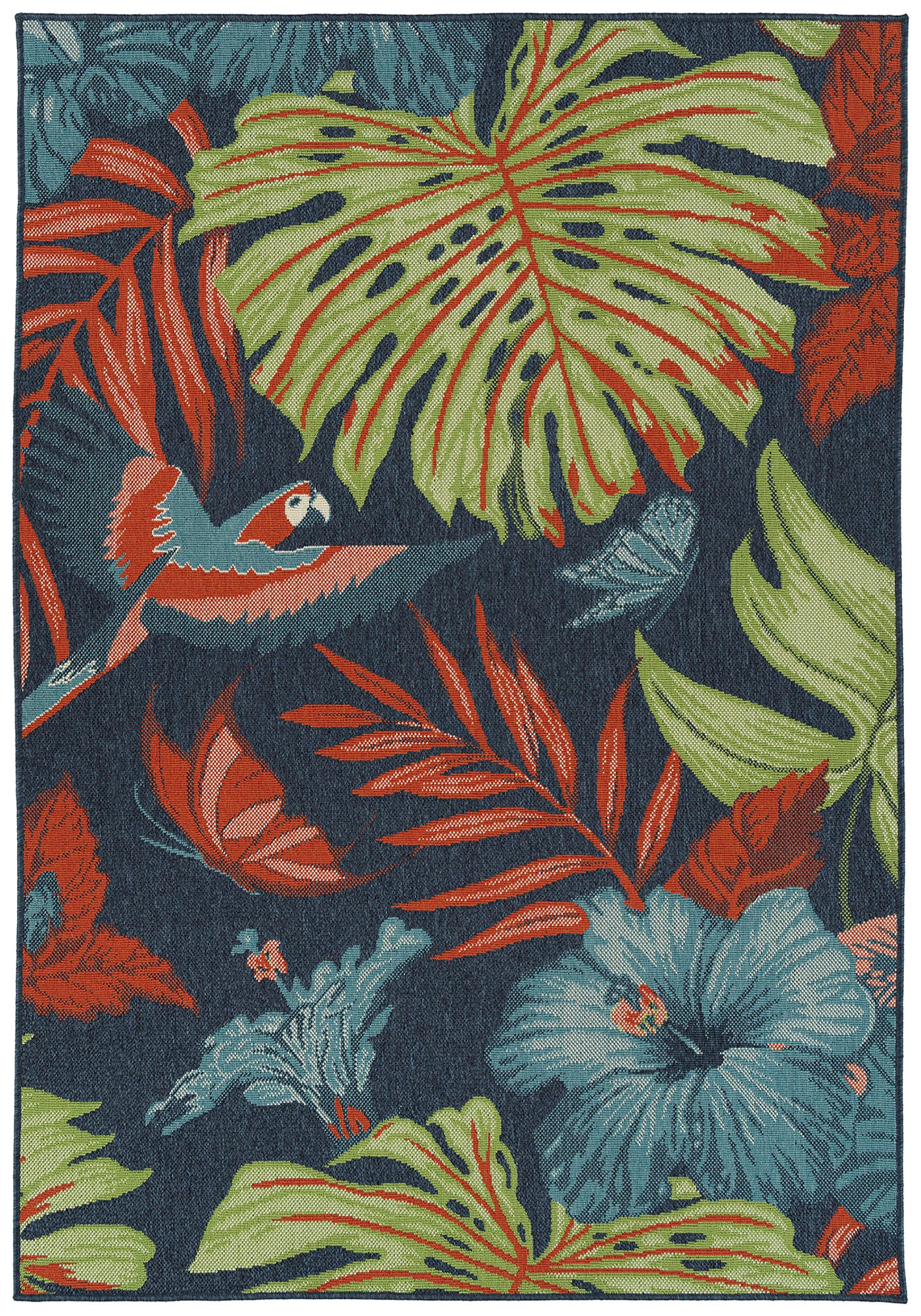 Kaleen Amalie Collection AML13-22 Navy Area Rug 7'2" x 10'5"