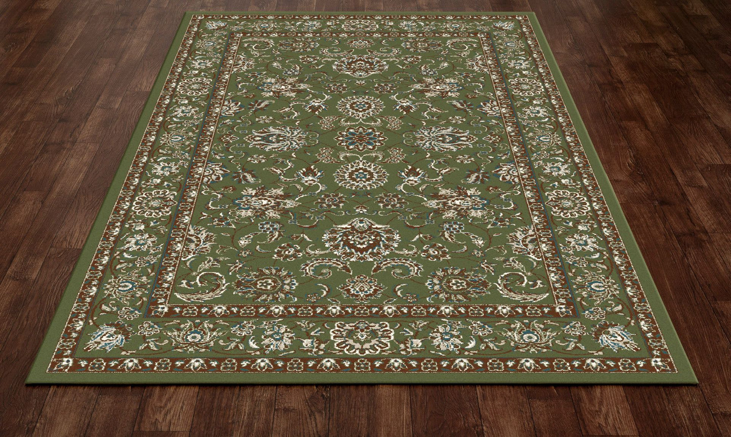 Arabella-Ar_00_0147-Green-Roll Runner Cut 2.2 X 1 Runner Rug