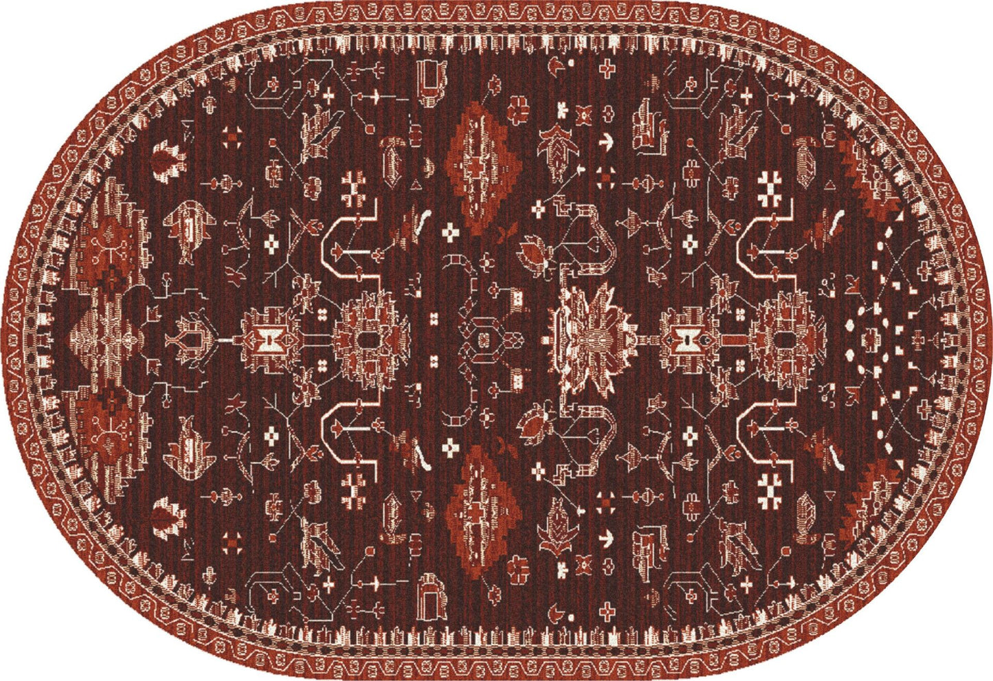 Arabella-Ar_00_040-Red-Roll Runner Cut 2.2 X 1 Runner Rug
