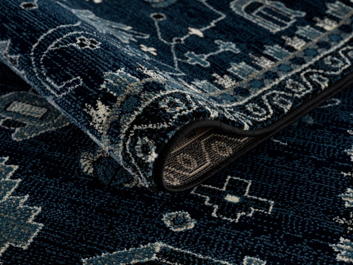 Arabella-Arb39-Navy-Canada-Car03958-5.3 X 7.6-160X230 Area Rug