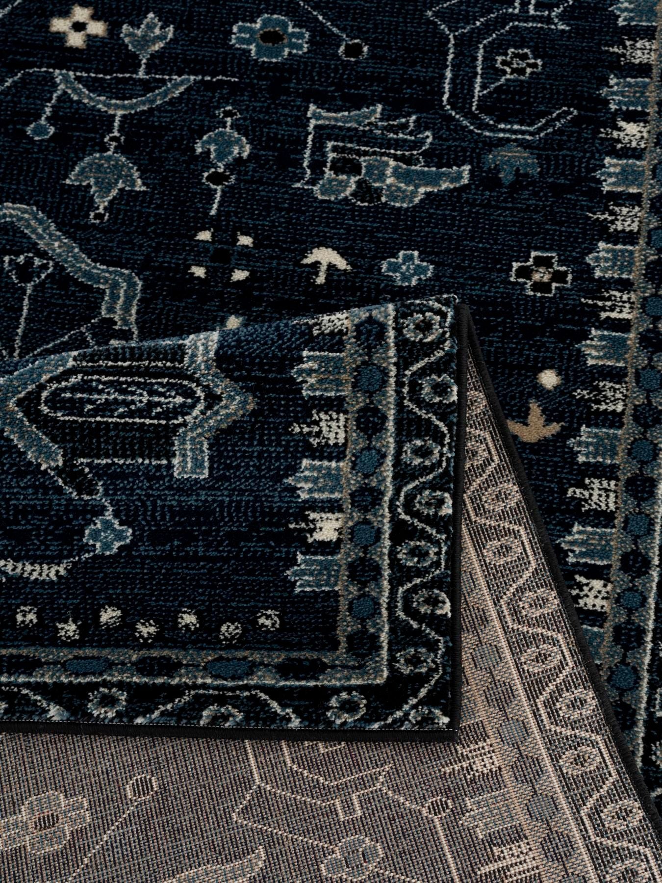 Arabella-Arb39-Navy-Canada-Car039811-7.10 X 10.6-240X320 Area Rug