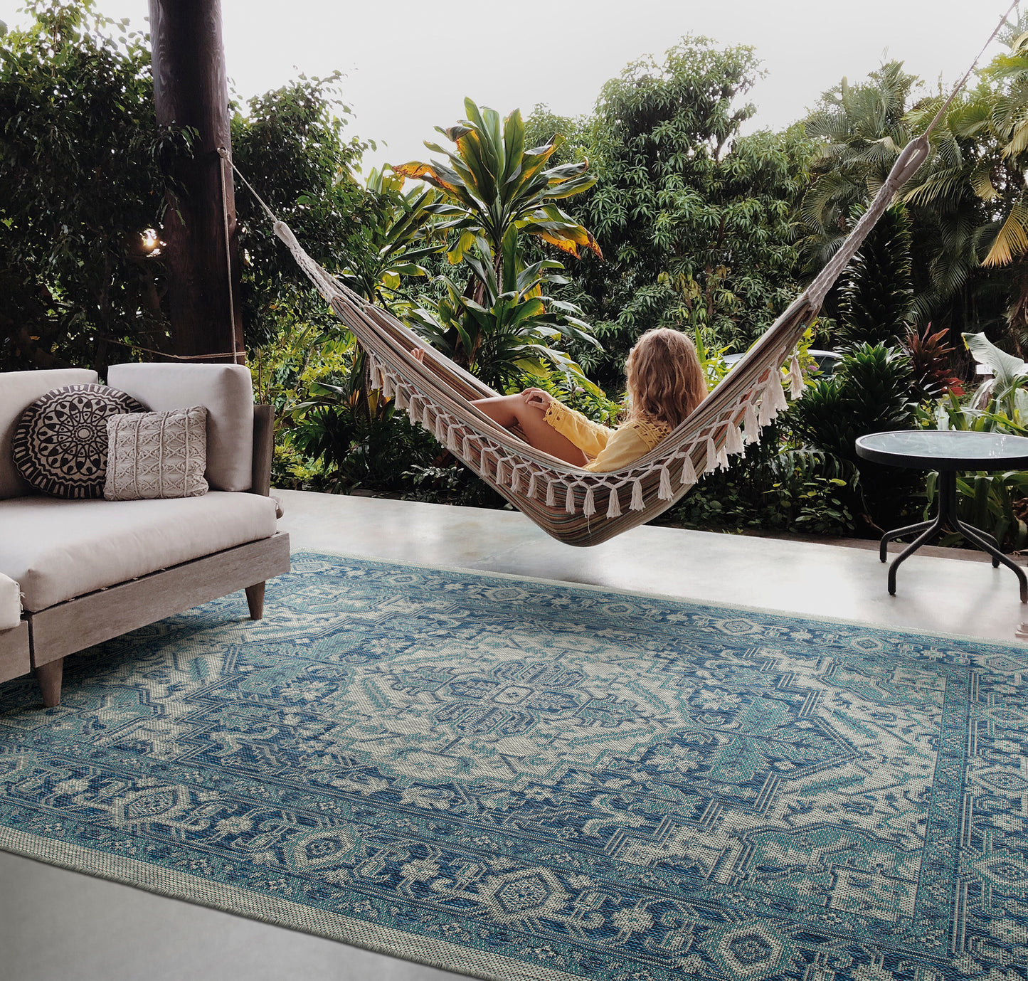 Kaleen Arelow Collection ARE01-22 Navy Area Rug 3'11" x 5'11"