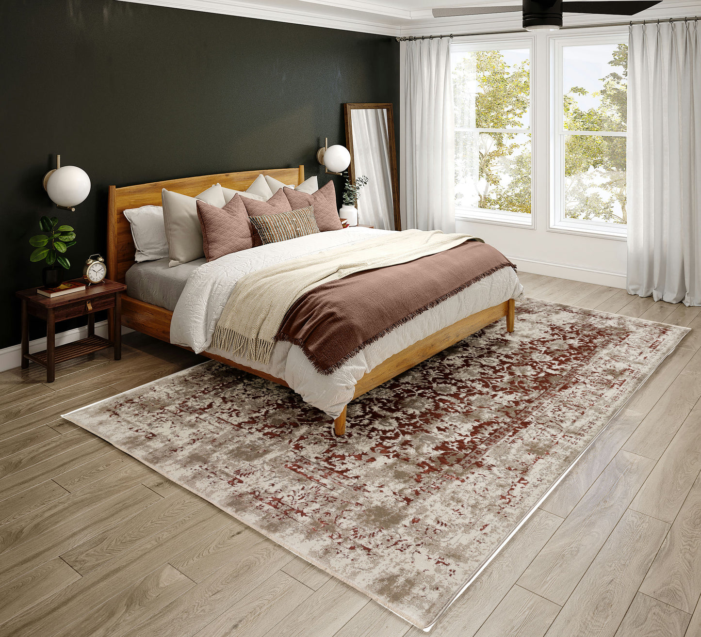 Antalya AY2 Paprika 5'3" x 7'8" Rug