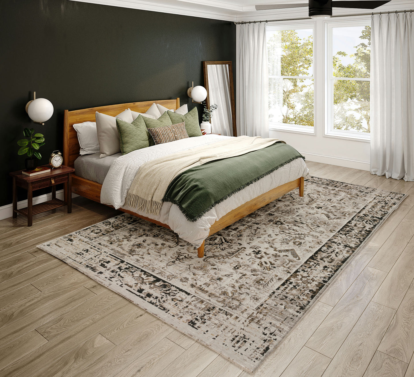 Antalya AY4 Silver 5'3" x 7'8" Rug