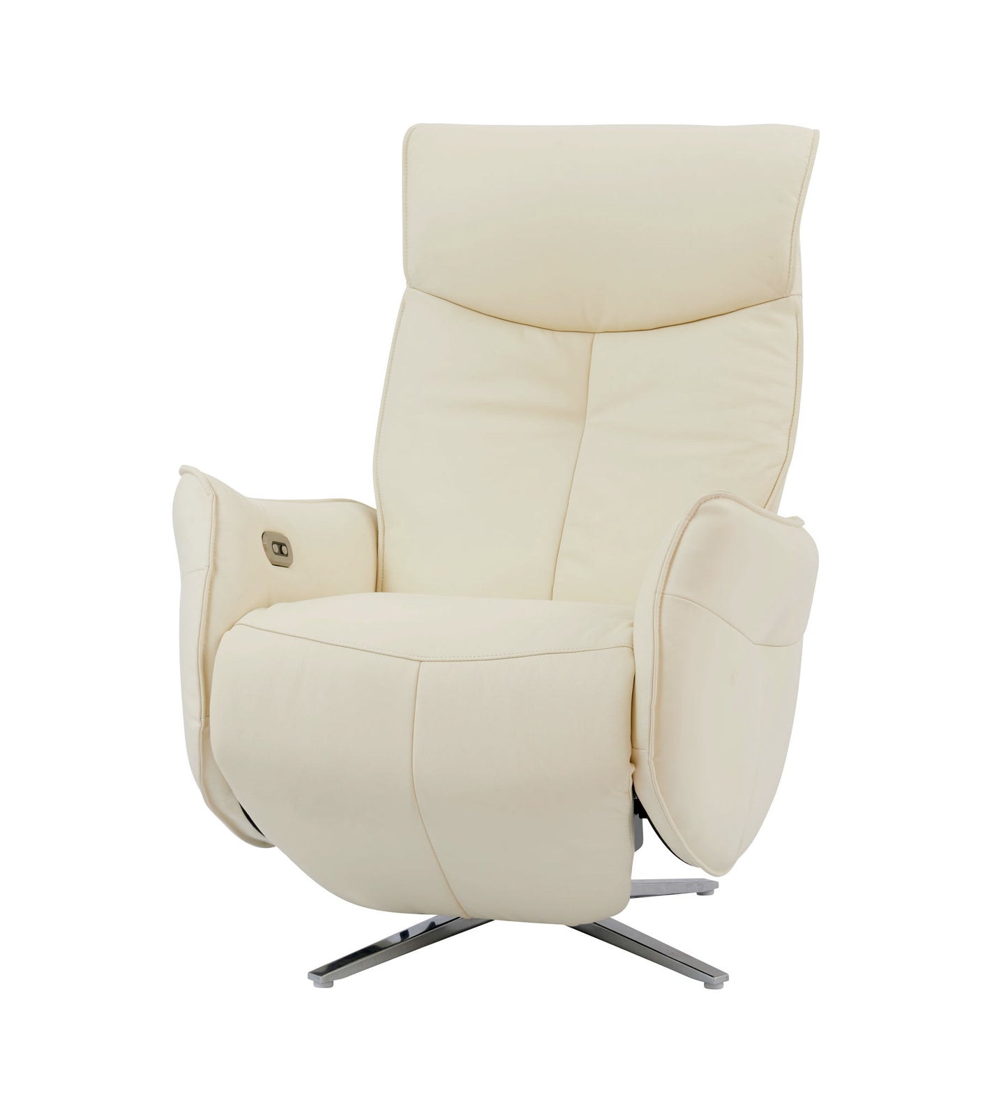 15P-1141 Ardon Swivel Pedestal Power Recliner, Capri White