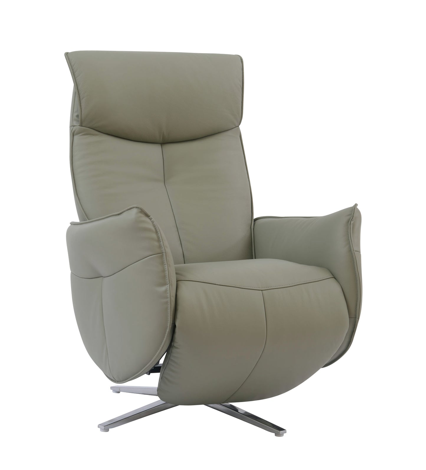 15P-1141 Ardon Swivel Pedestal Power Recliner, Capri Grey