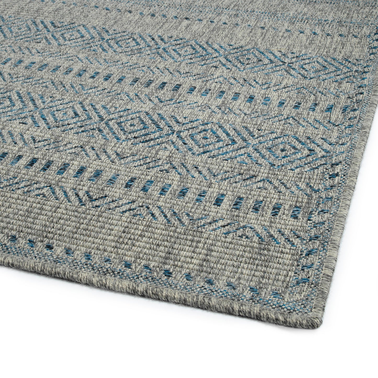 Kaleen Bacalar Collection BAC07-17 Blue Runner 2' x 6'