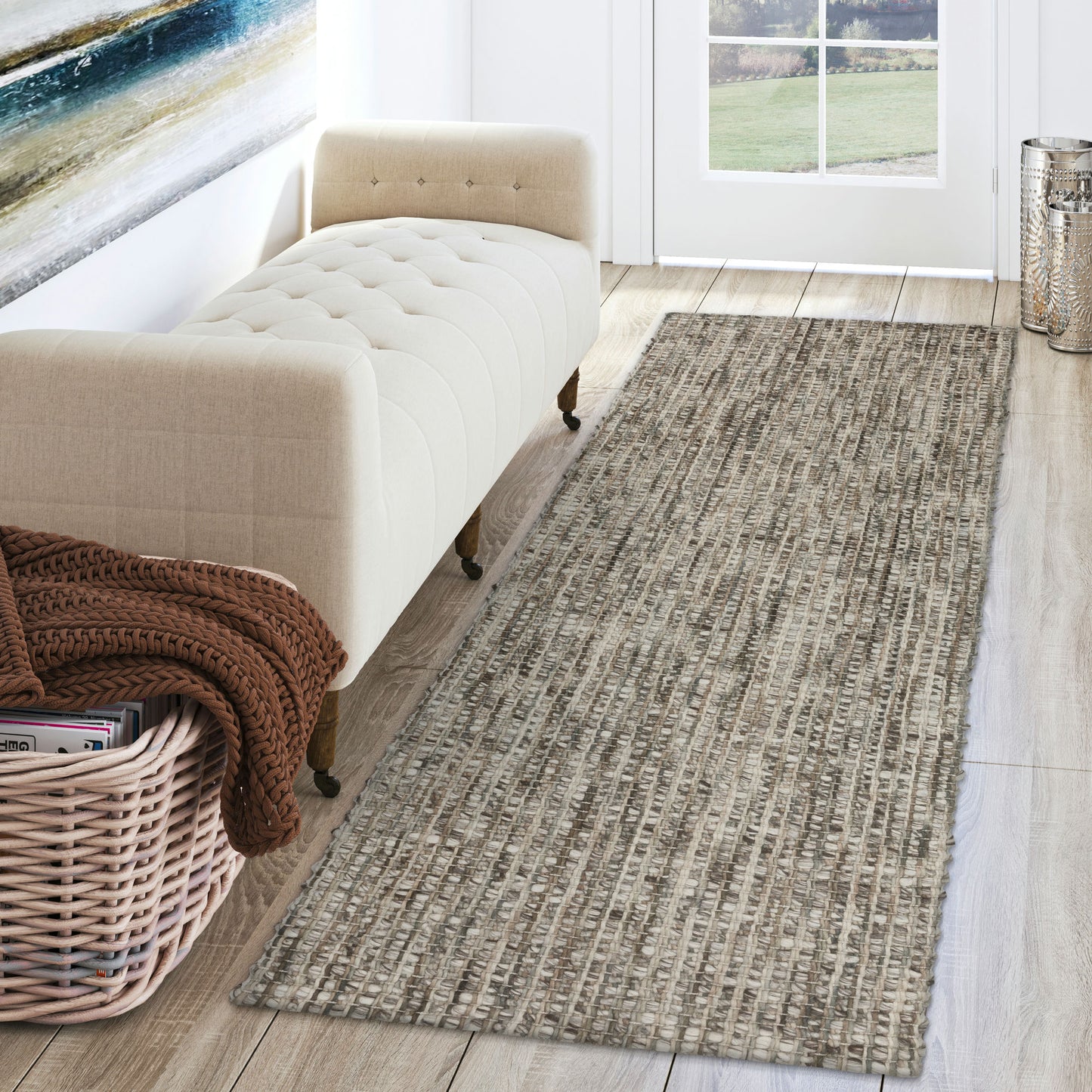 Bondi BD1 Coffee 2'3" x 7'6" Runner Rug