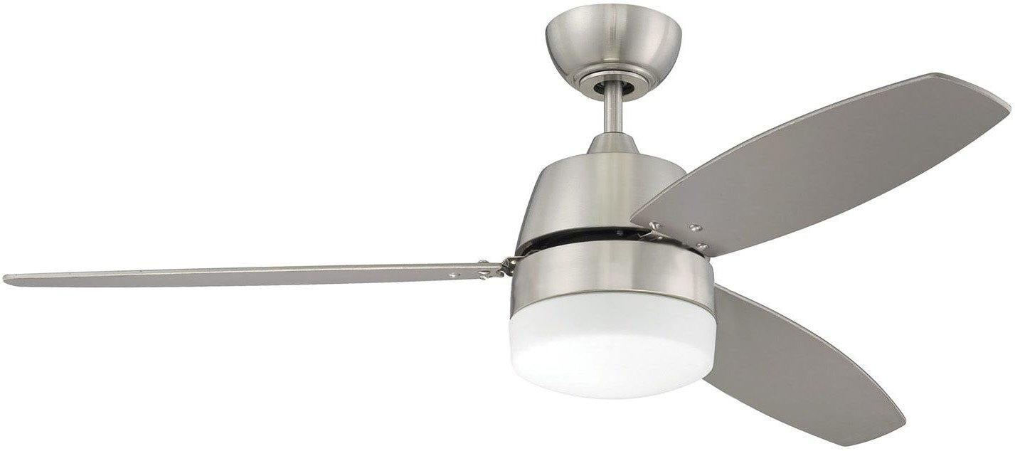 52" Beltre Ceiling Fan in Brushed Polished Nickel, BEL52BNK3-LED-UCI