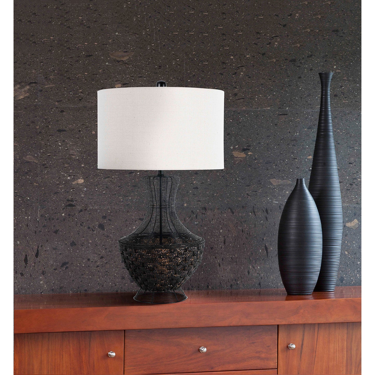 Wicker Metal Marana - Table lamp
