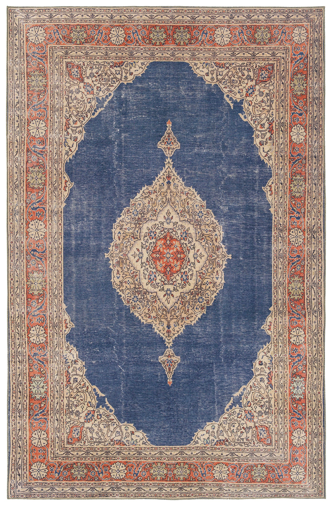 Kaleen Boho Patio Collection Dark Denim Area Rug 5' x 7'6"