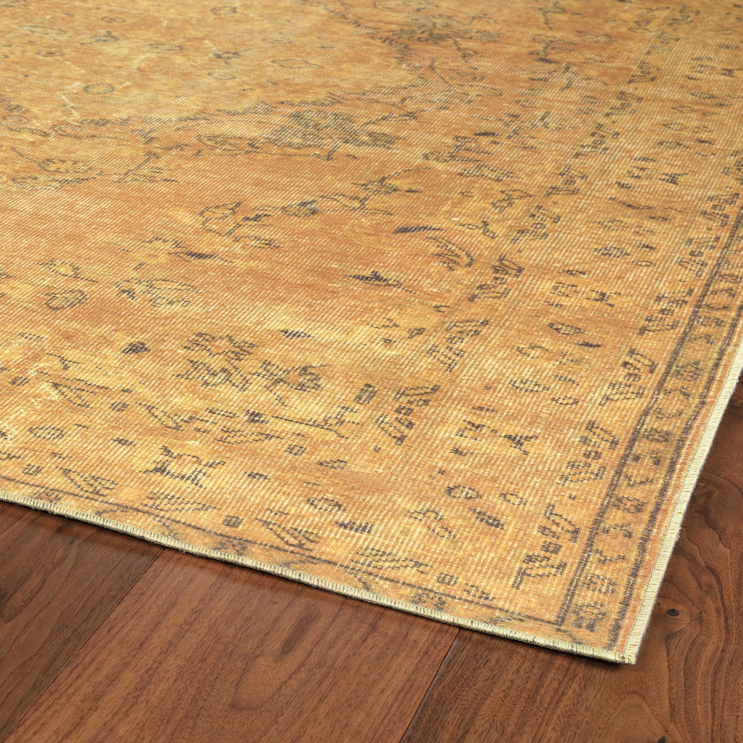 Kaleen Boho Patio Collection Bright Gold Area Rug 8' x 10'