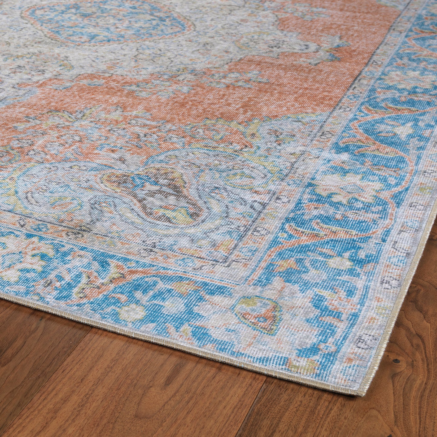 Kaleen Boho Patio Collection Light Copper Throw Rug 3' x 5'