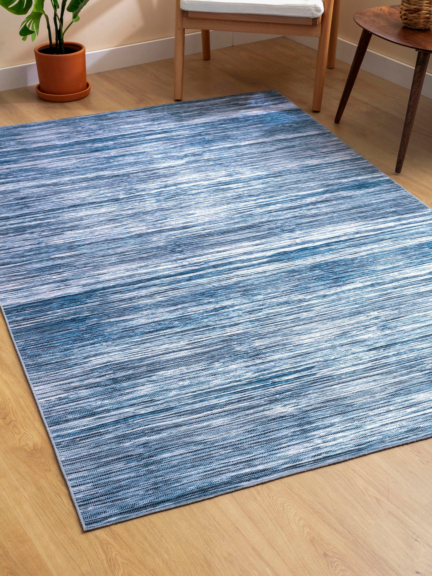 Kaleen Boho Patio Collection Dark Denim Area Rug 5' x 7'6"