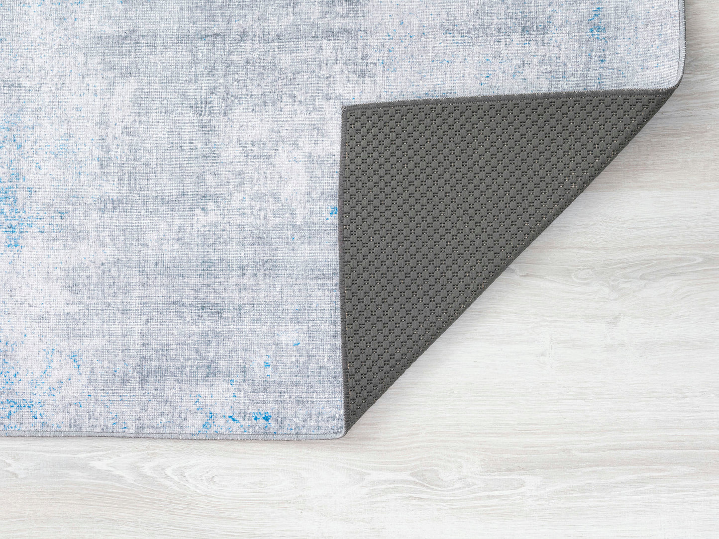 Kaleen Boho Patio Collection Blue Gray Runner 2'3" x 7'6"