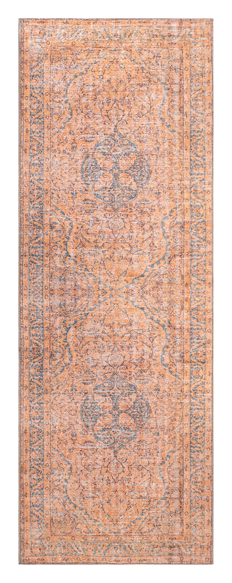 Kaleen Boho Patio Collection Light Orange Area Rug 8' x 10'