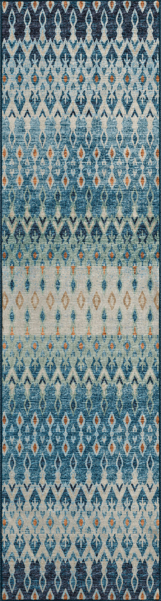 Brisbane BR1 Indigo 2'3" x 7'6" Runner Rug