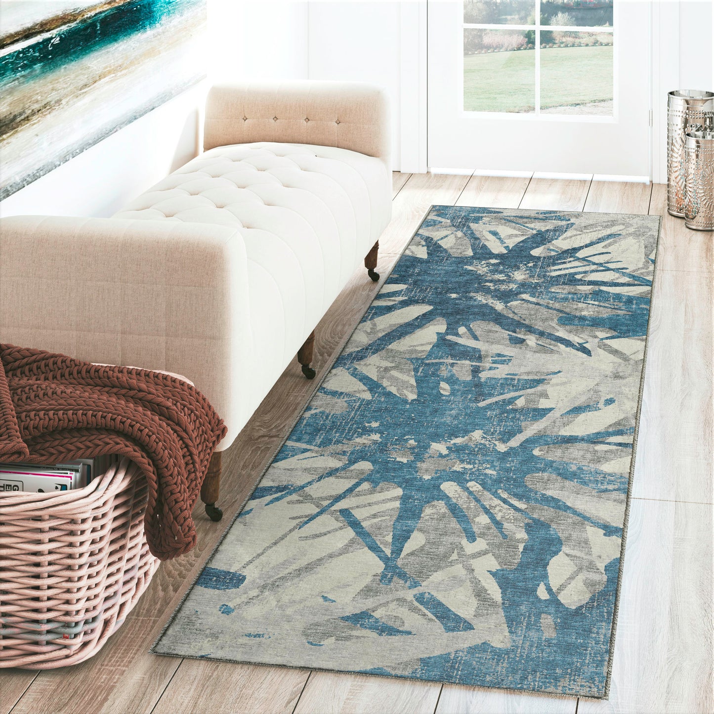 Brisbane BR6 Cobalt 2'3" x 7'6" Runner Rug