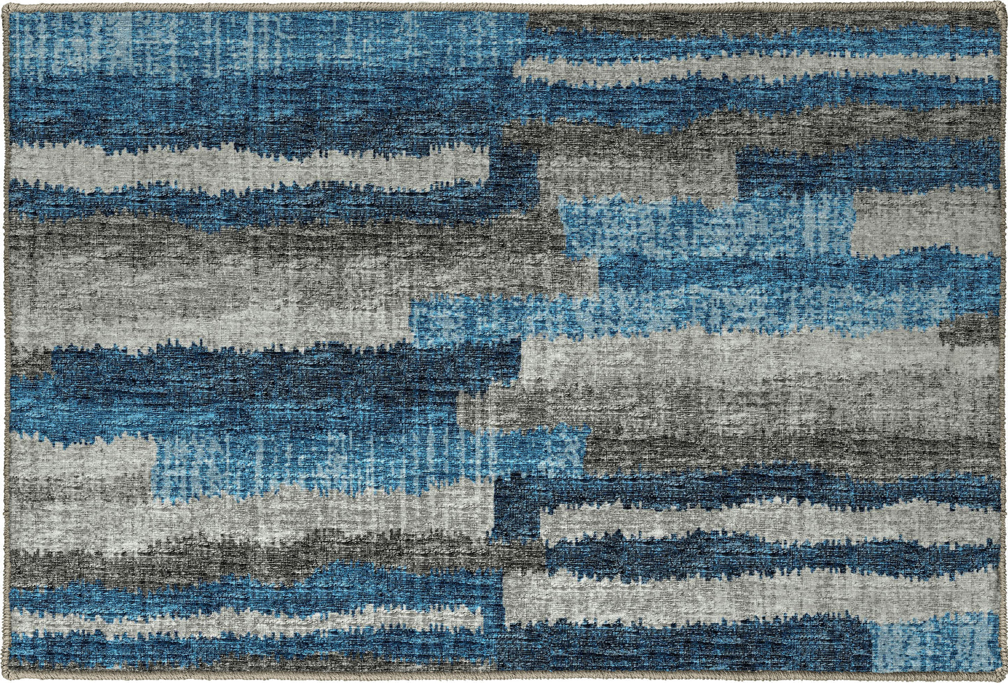 Brisbane BR7 Navy 1'8" x 2'6" Rug