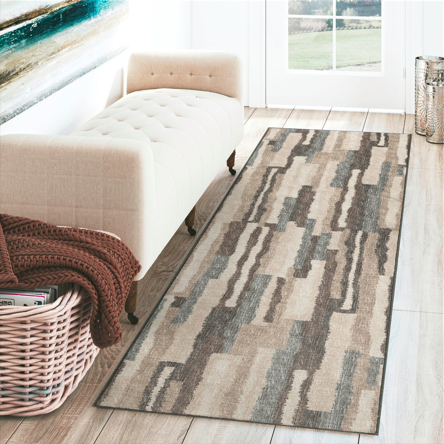 Brisbane BR7 Sable 2'3" x 7'6" Runner Rug