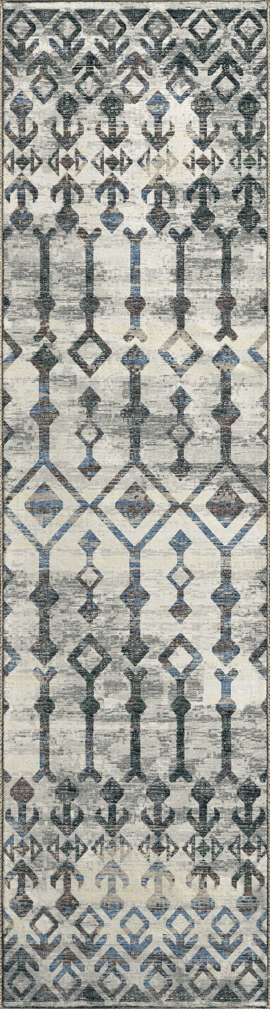 Brisbane BR8 Silver 2'3" x 7'6" Runner Rug