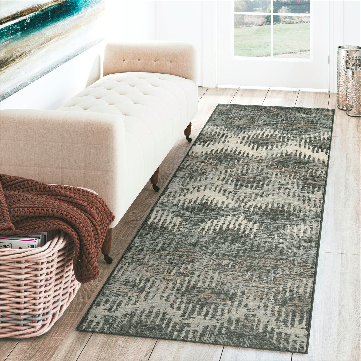 Brisbane BR9 Midnight 2'3" x 7'6" Runner Rug