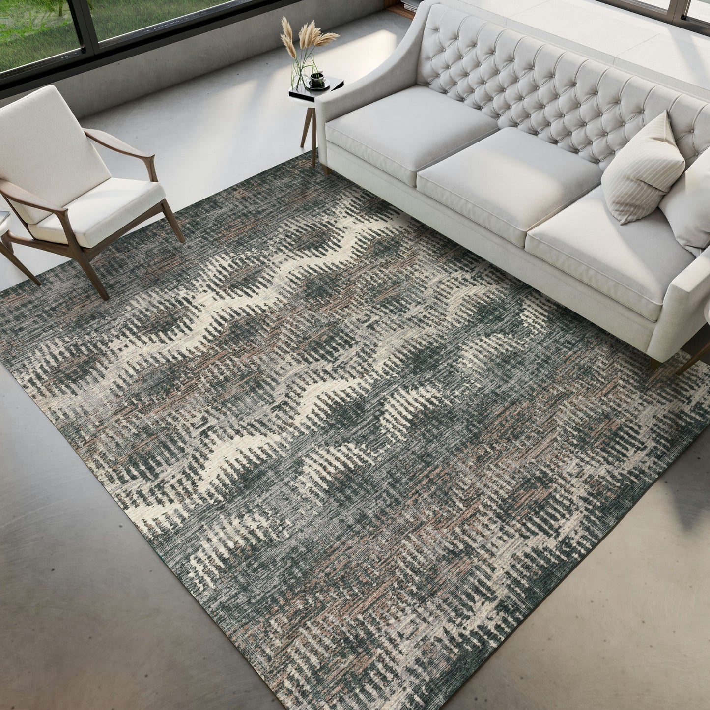 Brisbane BR9 Midnight 3' x 5' Rug