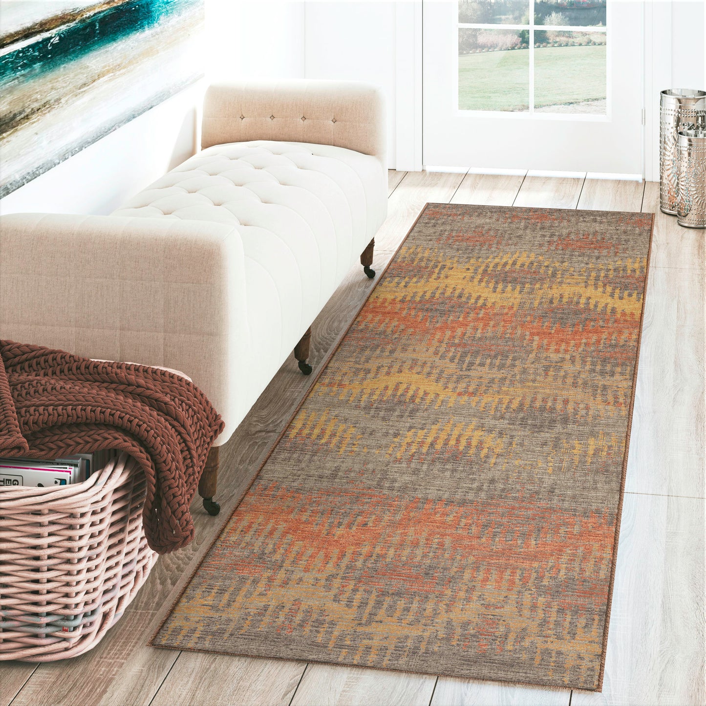 Brisbane BR9 Sunset 2'3" x 7'6" Runner Rug