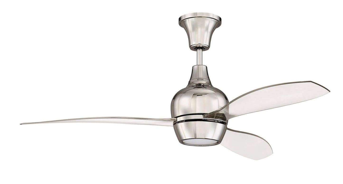 52" Bordeaux Ceiling Fan in Polished Nickel, BRD52PLN3