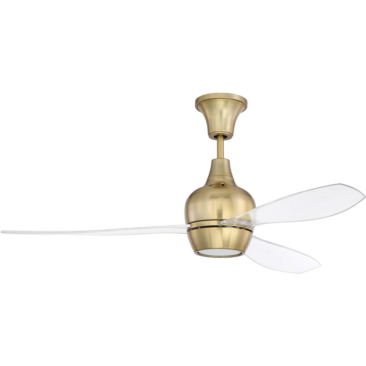 52" Bordeaux Ceiling Fan inSatin Brass, BRD52SB3-UCI