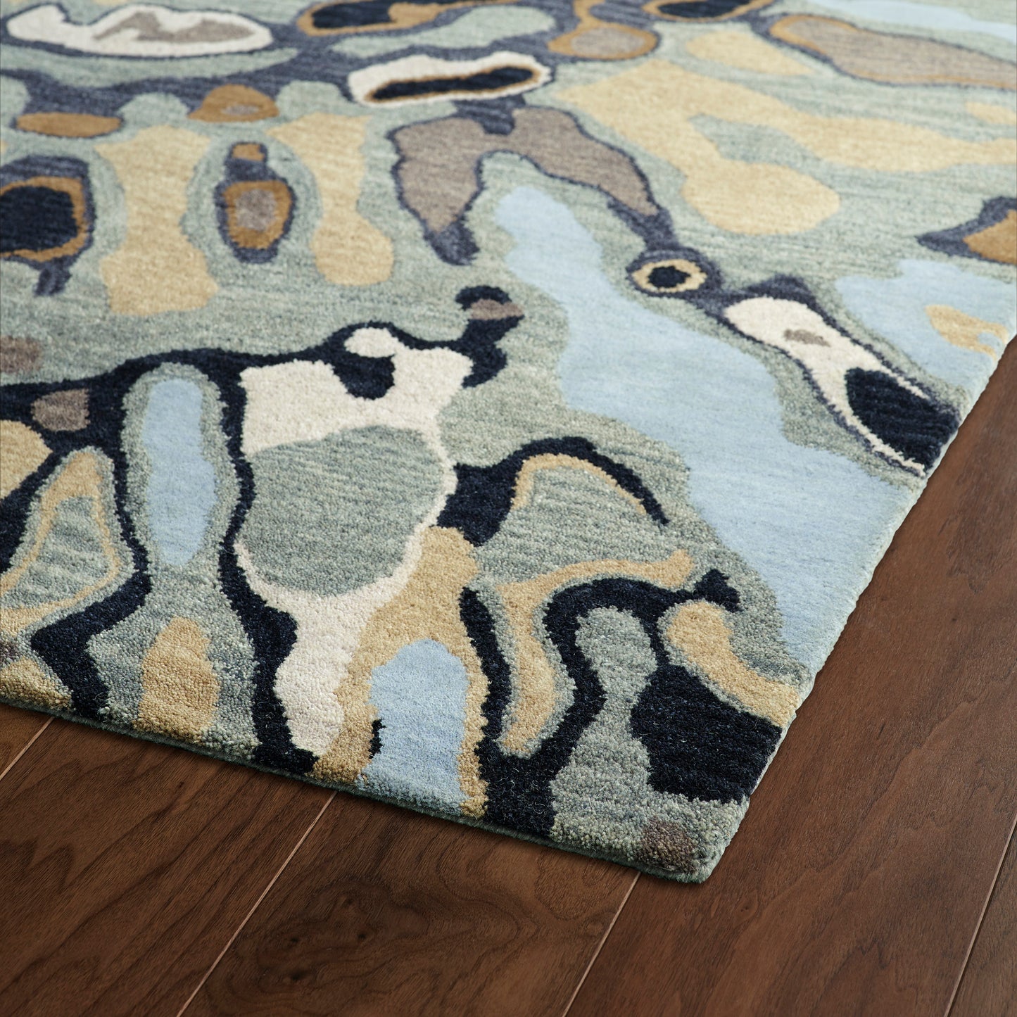 Kaleen Brushstrokes Collection Dark Multi Area Rug 5' x 7'9"